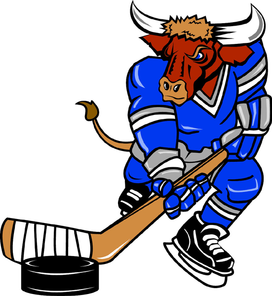 Maverick team mascot color vinyl sports sticker. Personalize on line. Maverick Hockey